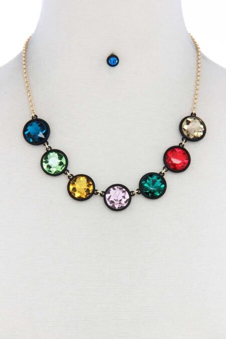 round shape necklace