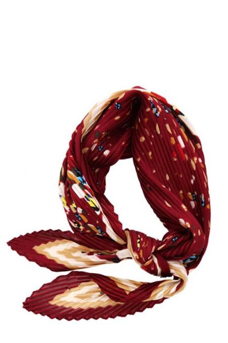 stylish fleeted floral print bandanna