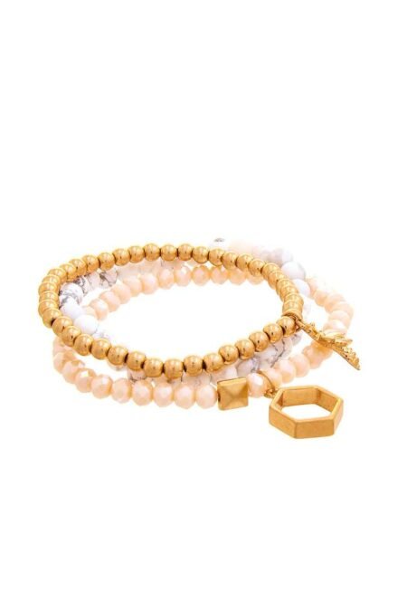 multi beaded fashion bracelet