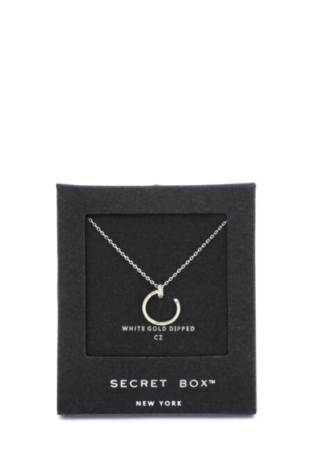secret box nail charm necklace