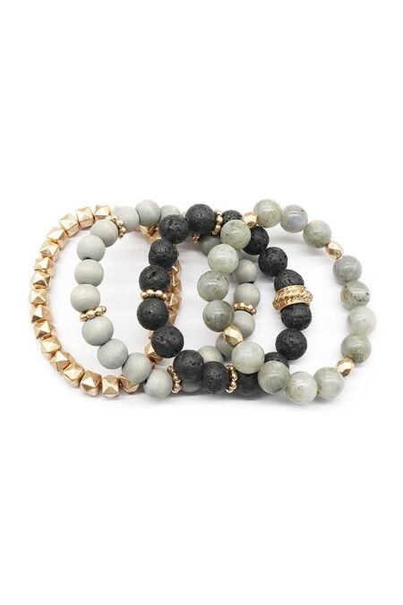 fashion ball bead metal bracelet set