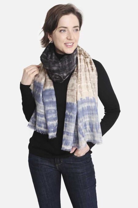fashion tie dye skinny scarf
