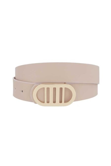 modern gridded oval standard belt