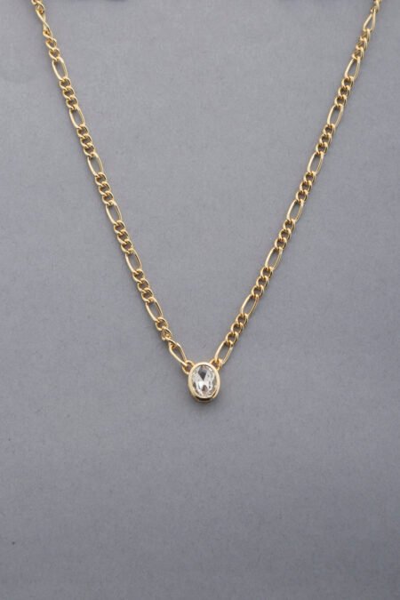 sodajo oval crystal pendant necklace