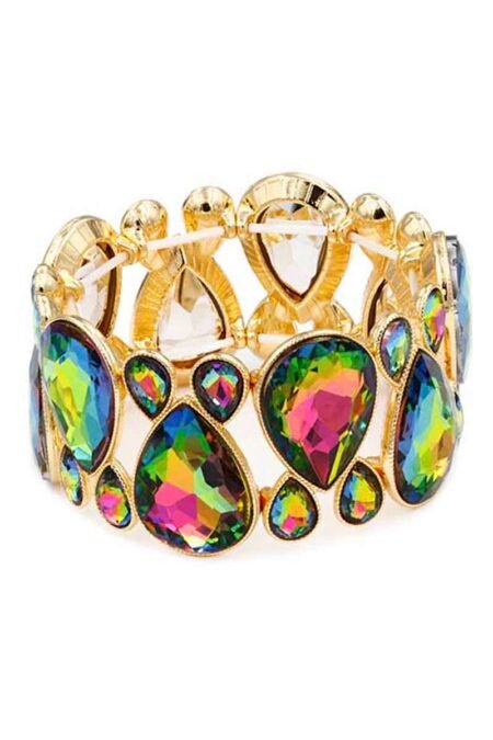 gem crystal stone stretch bracelet