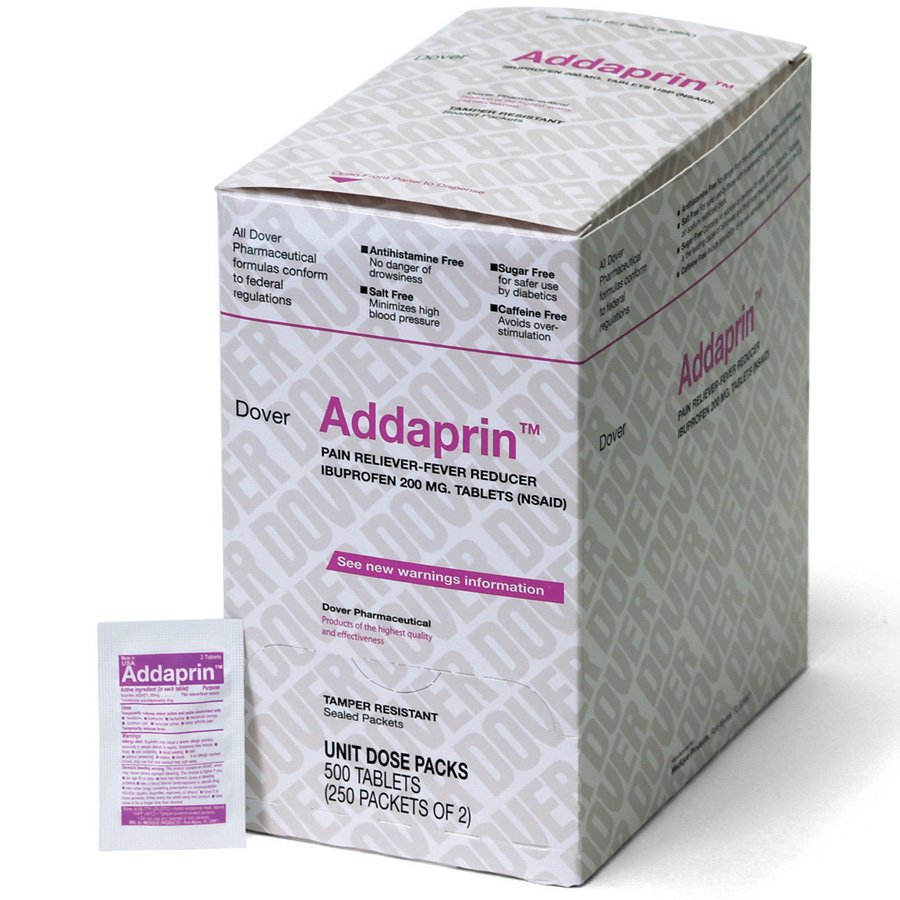 addaprin ibuprofen 200mg, 500/box