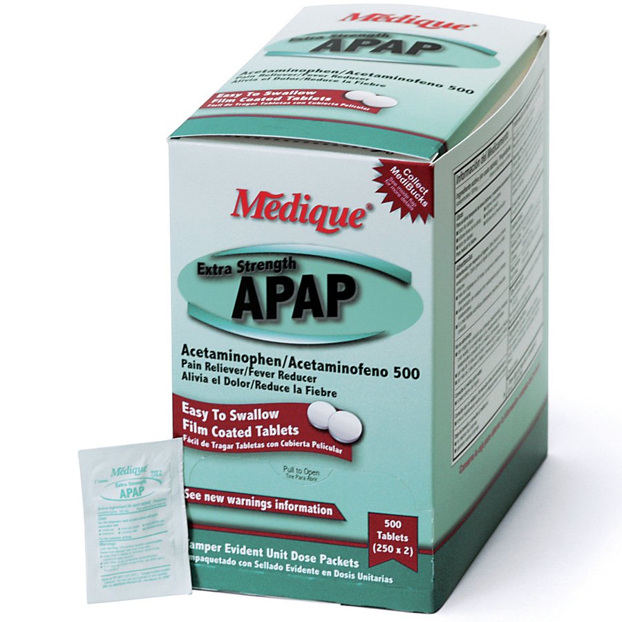 extra strength apap, 500/box