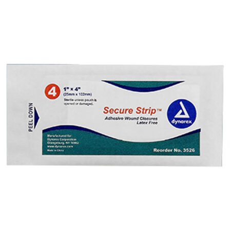 1" x 4" securestrip adhesive wound closures, 4 per pouch