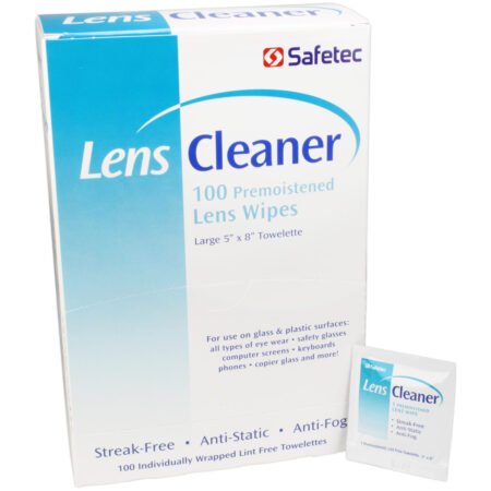 lens cleaner wipes, 100 per box