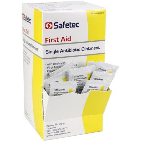 single antibiotic (bacitracin) .9gm. pouch, 144 per box