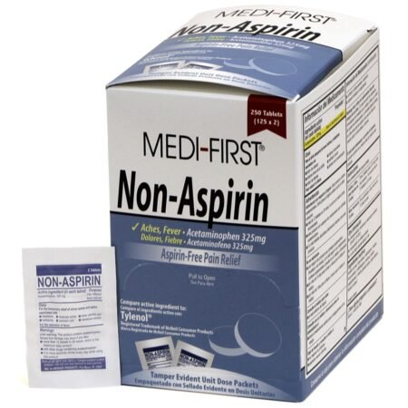 125 non aspirin packs with 2 tablets