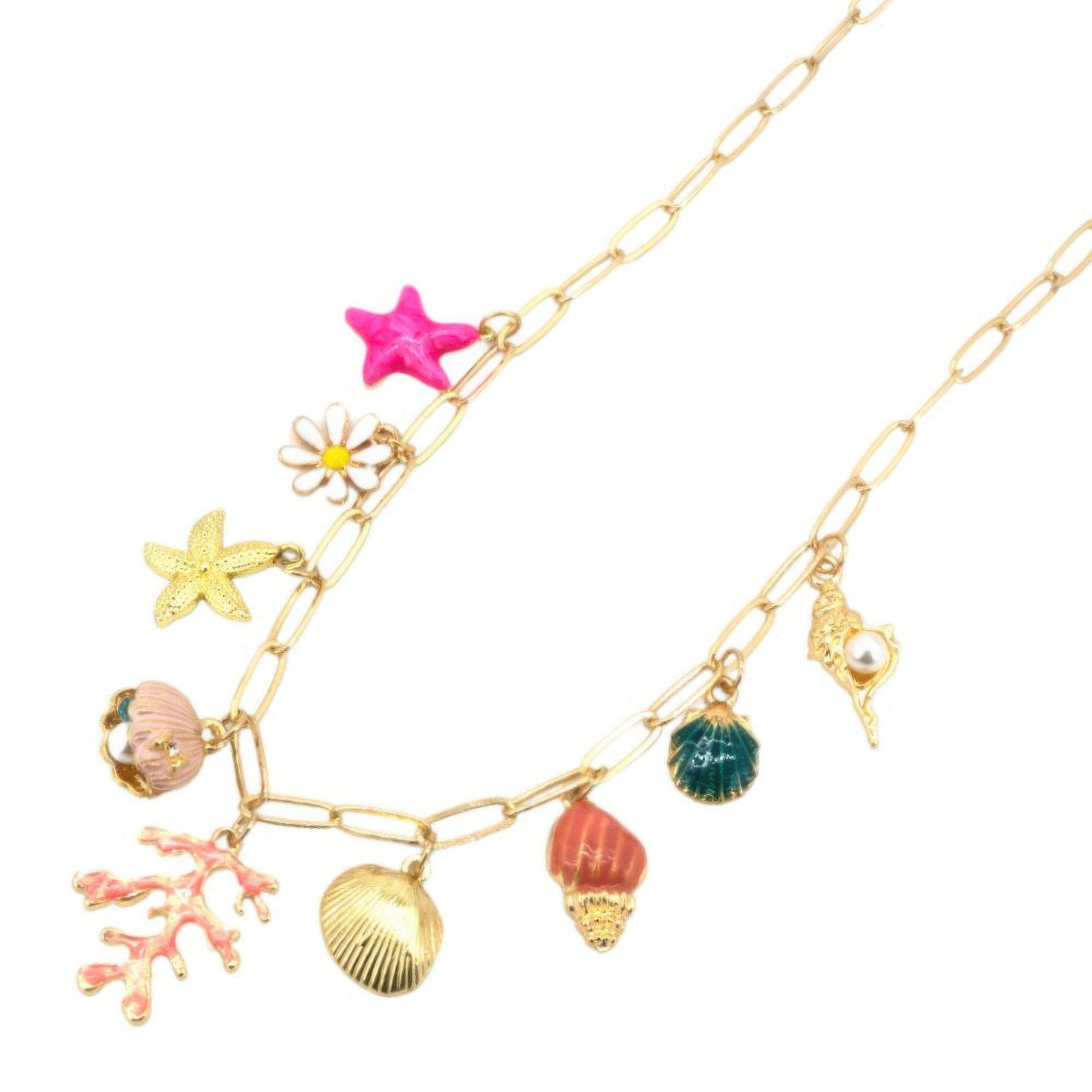 sealife charm necklace