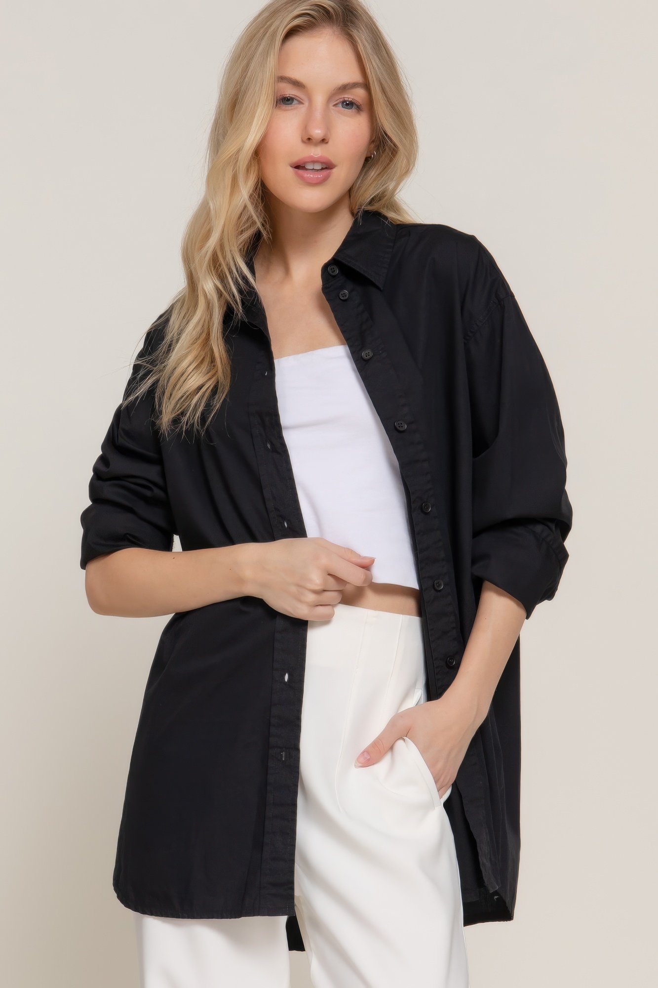 long sleeve loose fit shirt