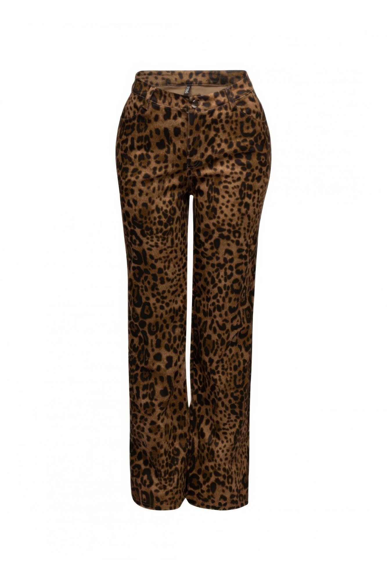 leopard printed wide leg pants