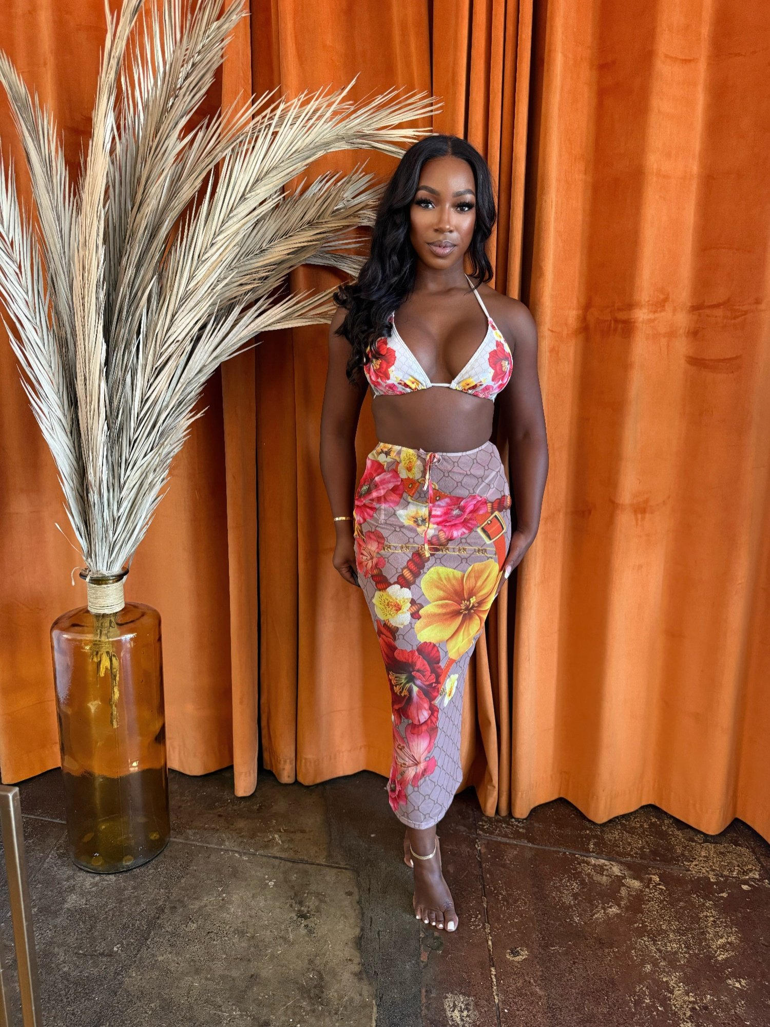 mesh midi cover up skirt