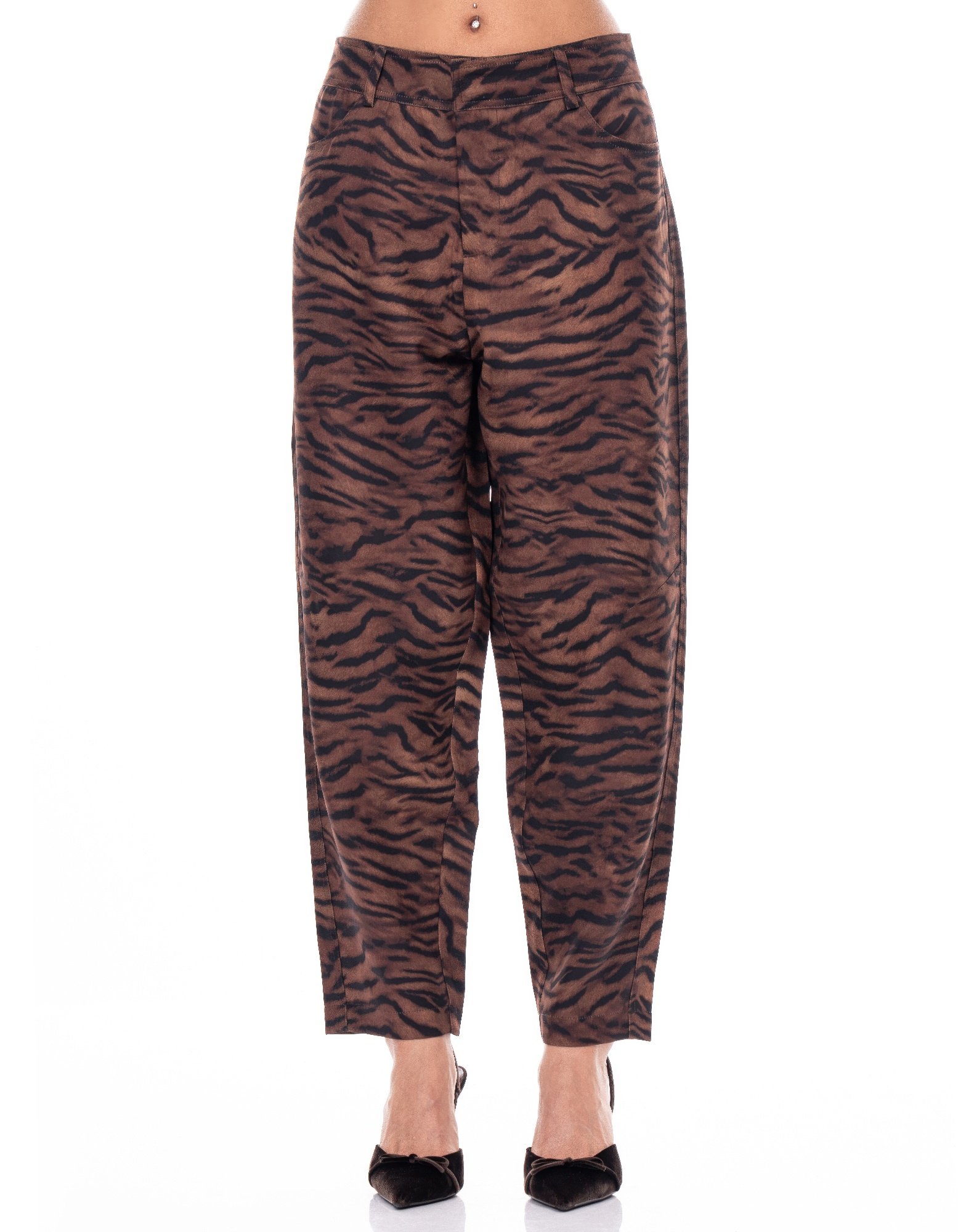 zebra print pants