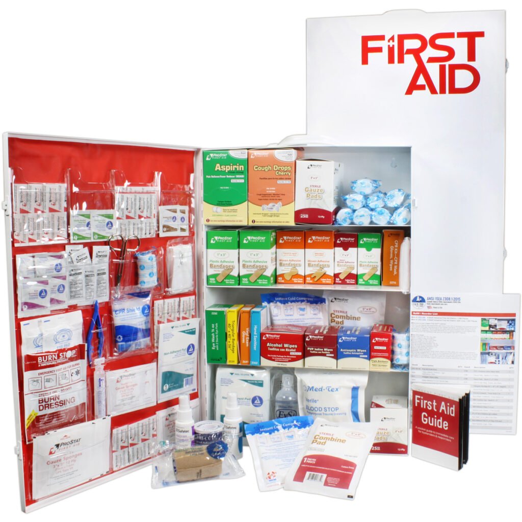 4 shelf ansi a first aid cabinet