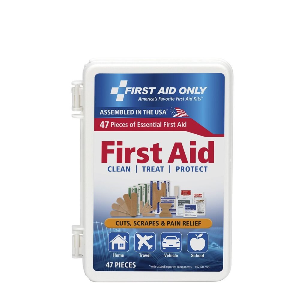 first aid kit, 47 pieces