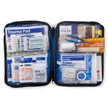 auto first aid kit, 143 pieces, softsided