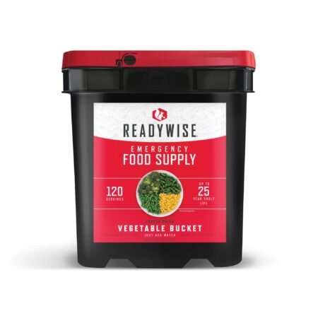 120 serving freeze dried vegetable bucket