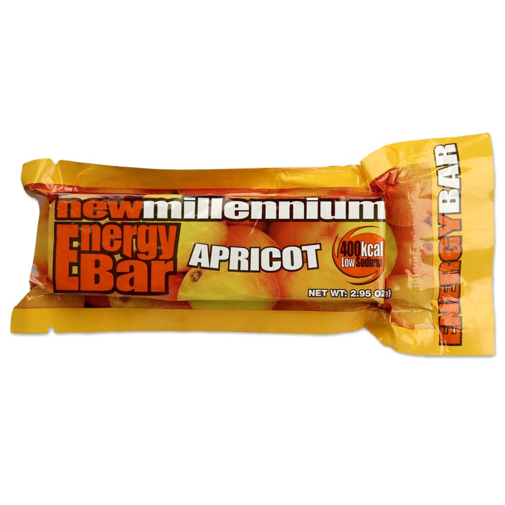 millennium energy bar (apricot), 400 calories