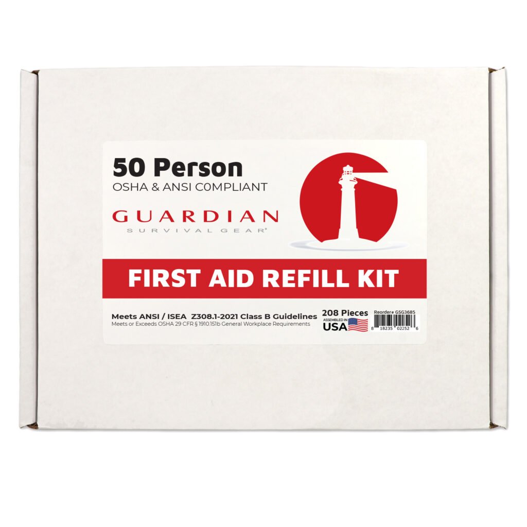 guardian 25 50 person first aid kit refill