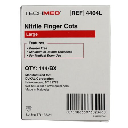 latex free finger cots large, bag of 144