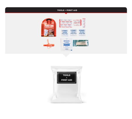 tools and first aid refill pack