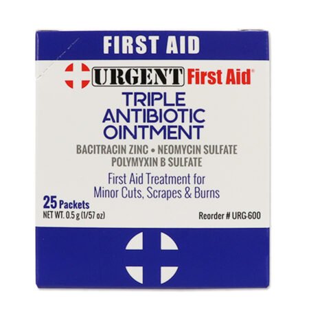 triple antibiotic ointment, 0.5gm, 25 per box
