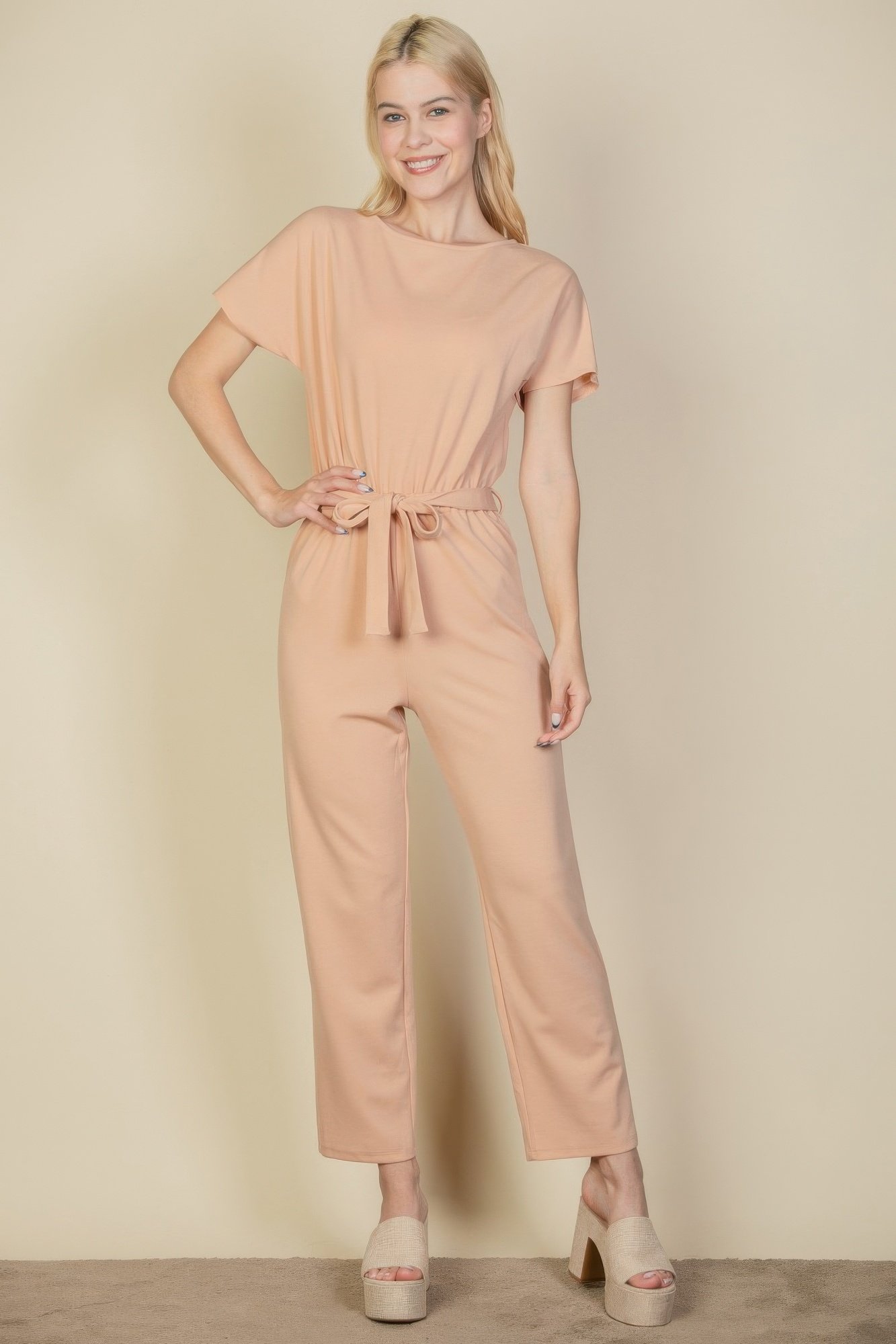 tie waist relaxed jumpsuit