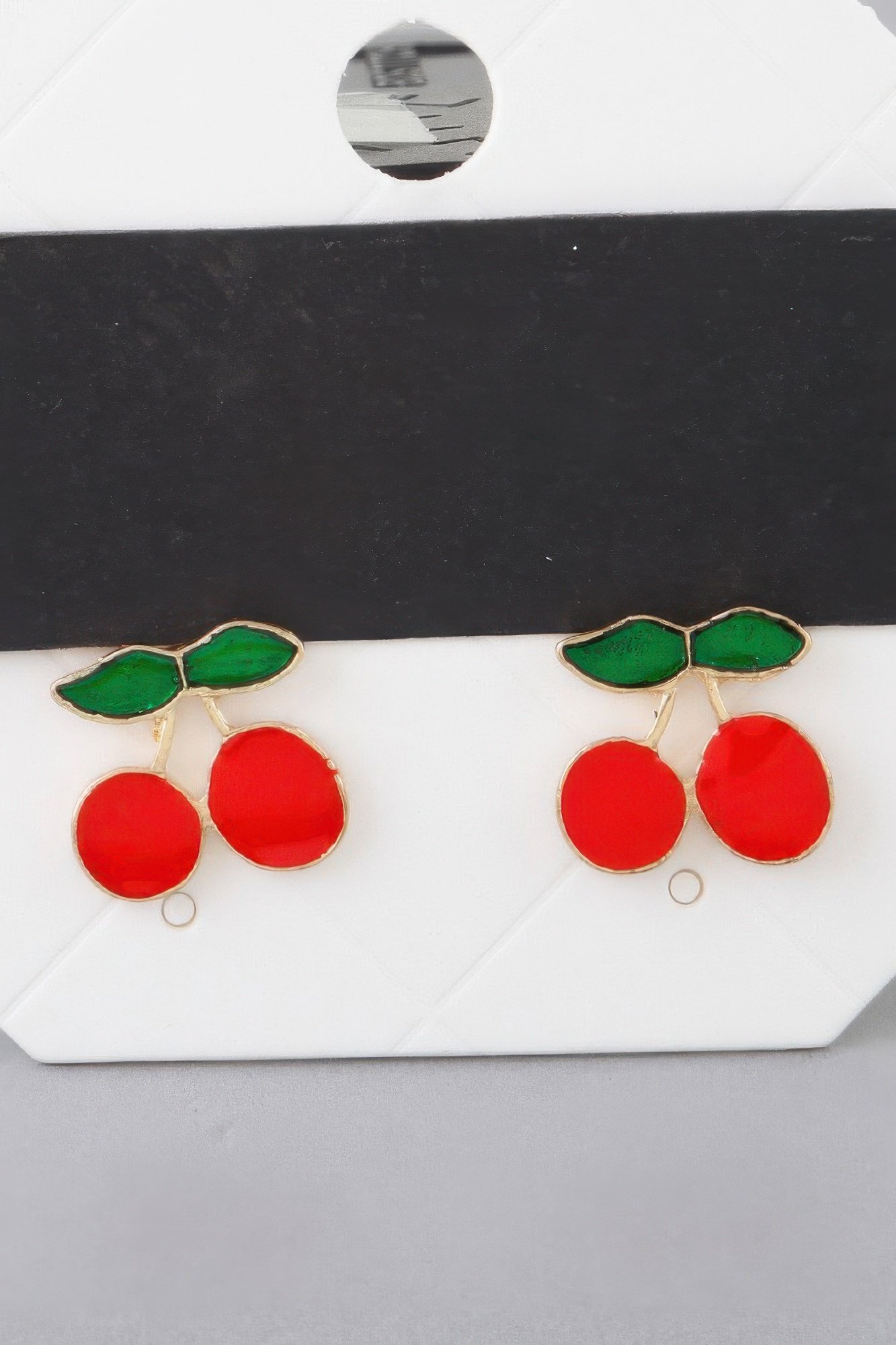 cute cherry stud earrings