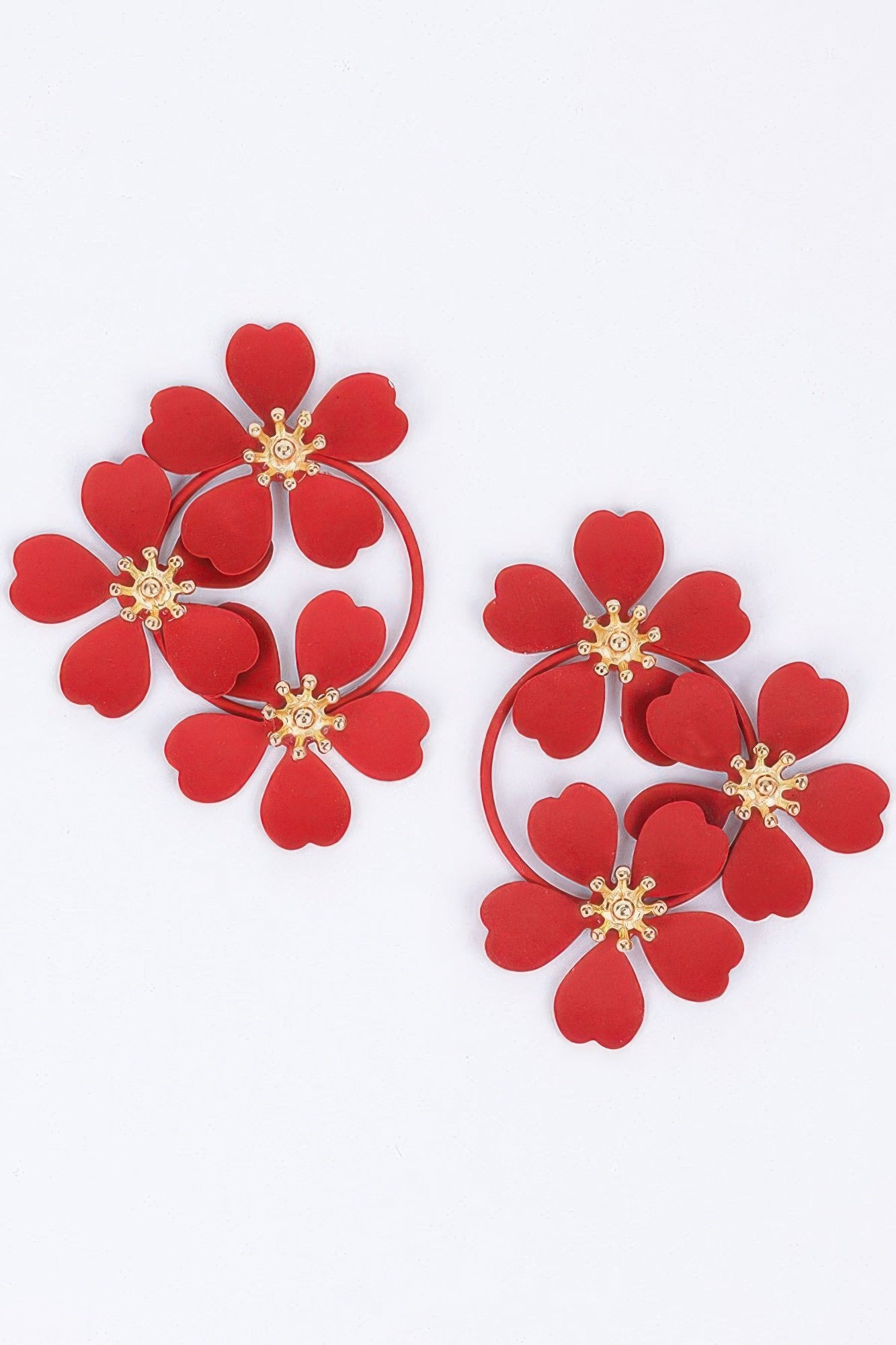 metal color painted earring
