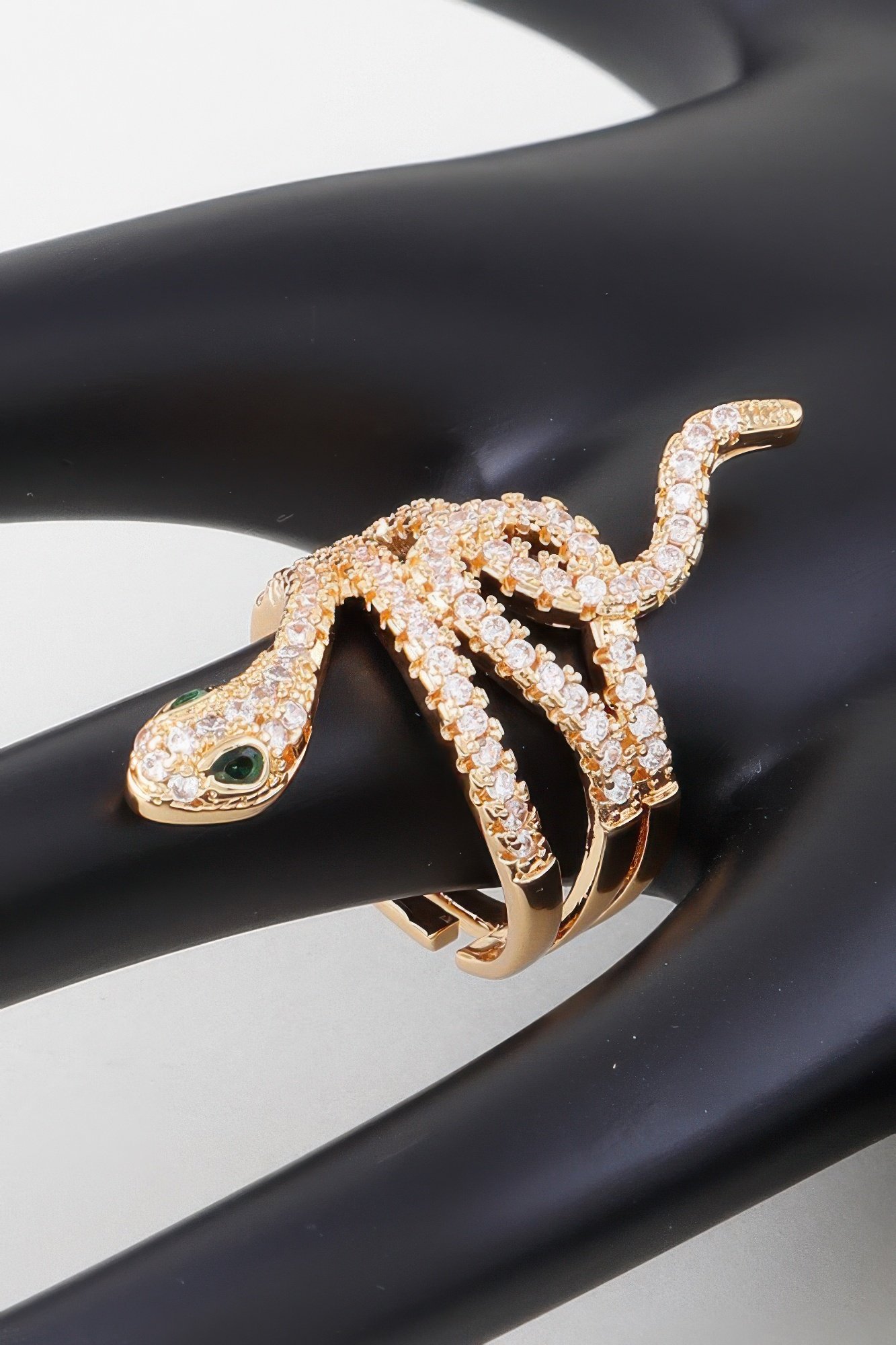 bejeweled snake ring
