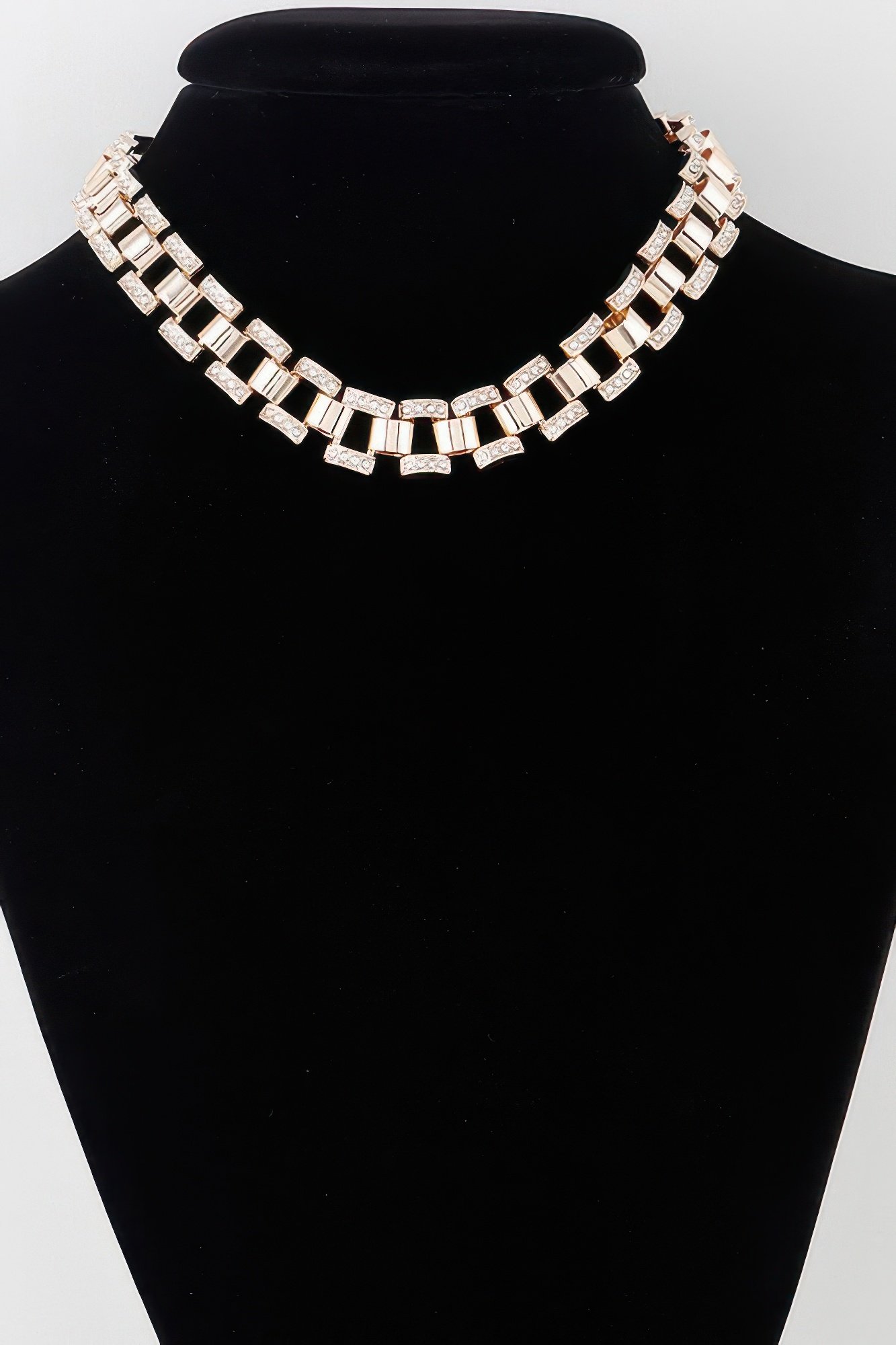 jeweled box chain necklacee