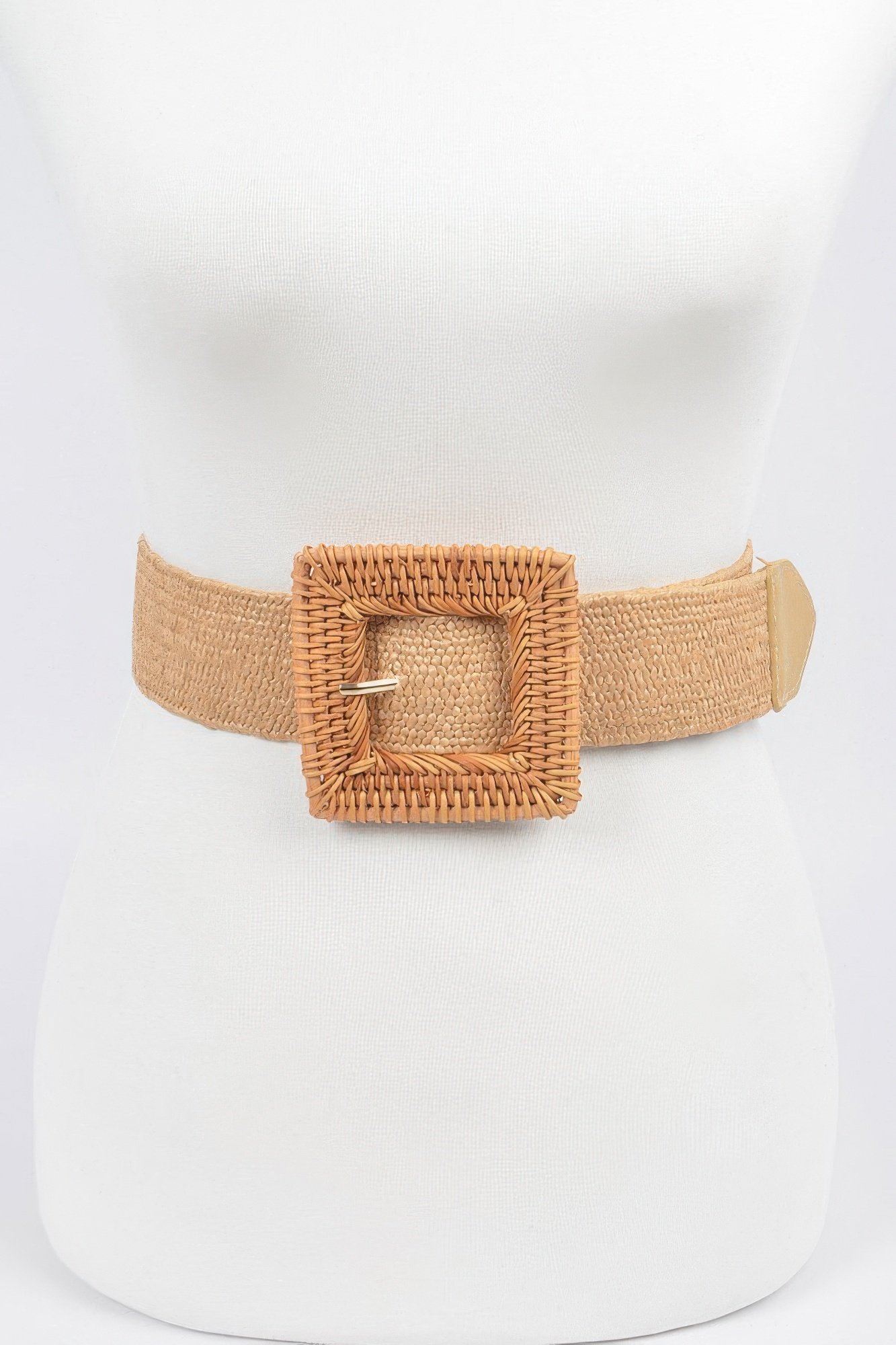elastic twine buckle belt