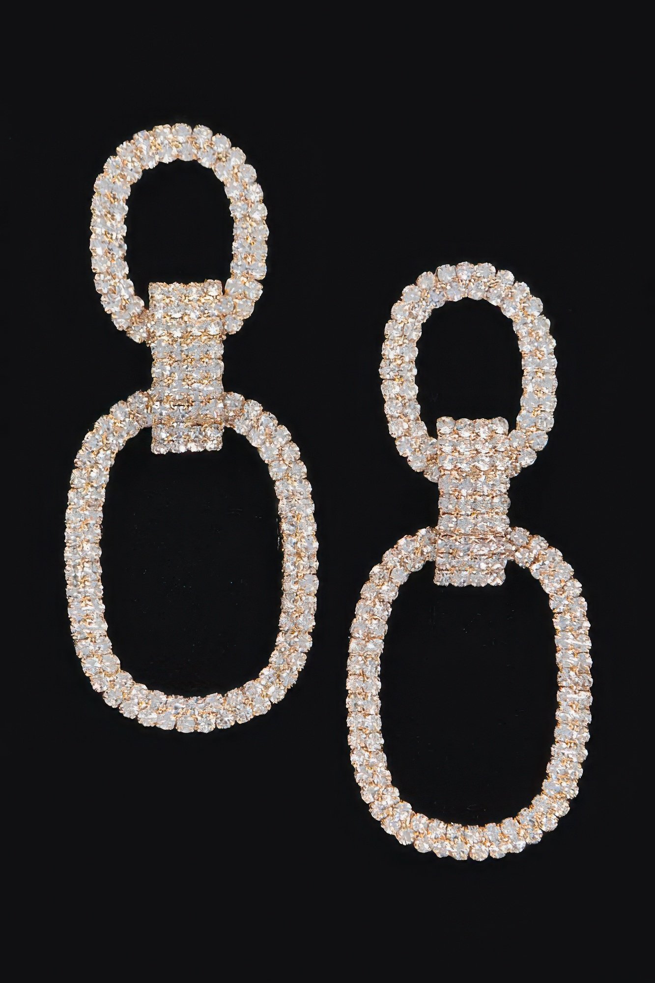 rhinestone daggle earring