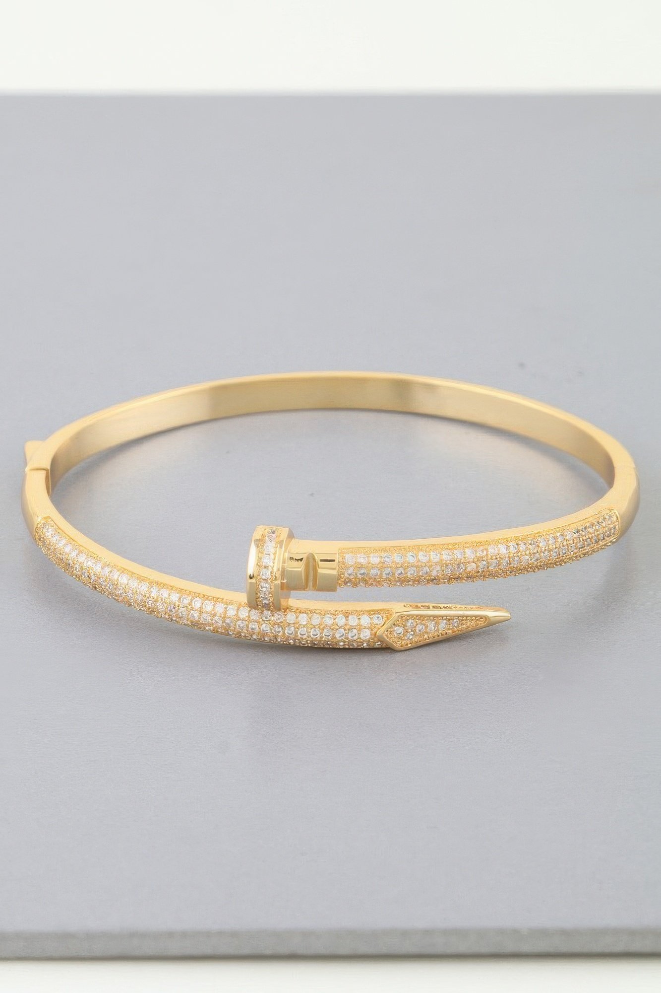 bejeweled sharp nail wrap bracelet