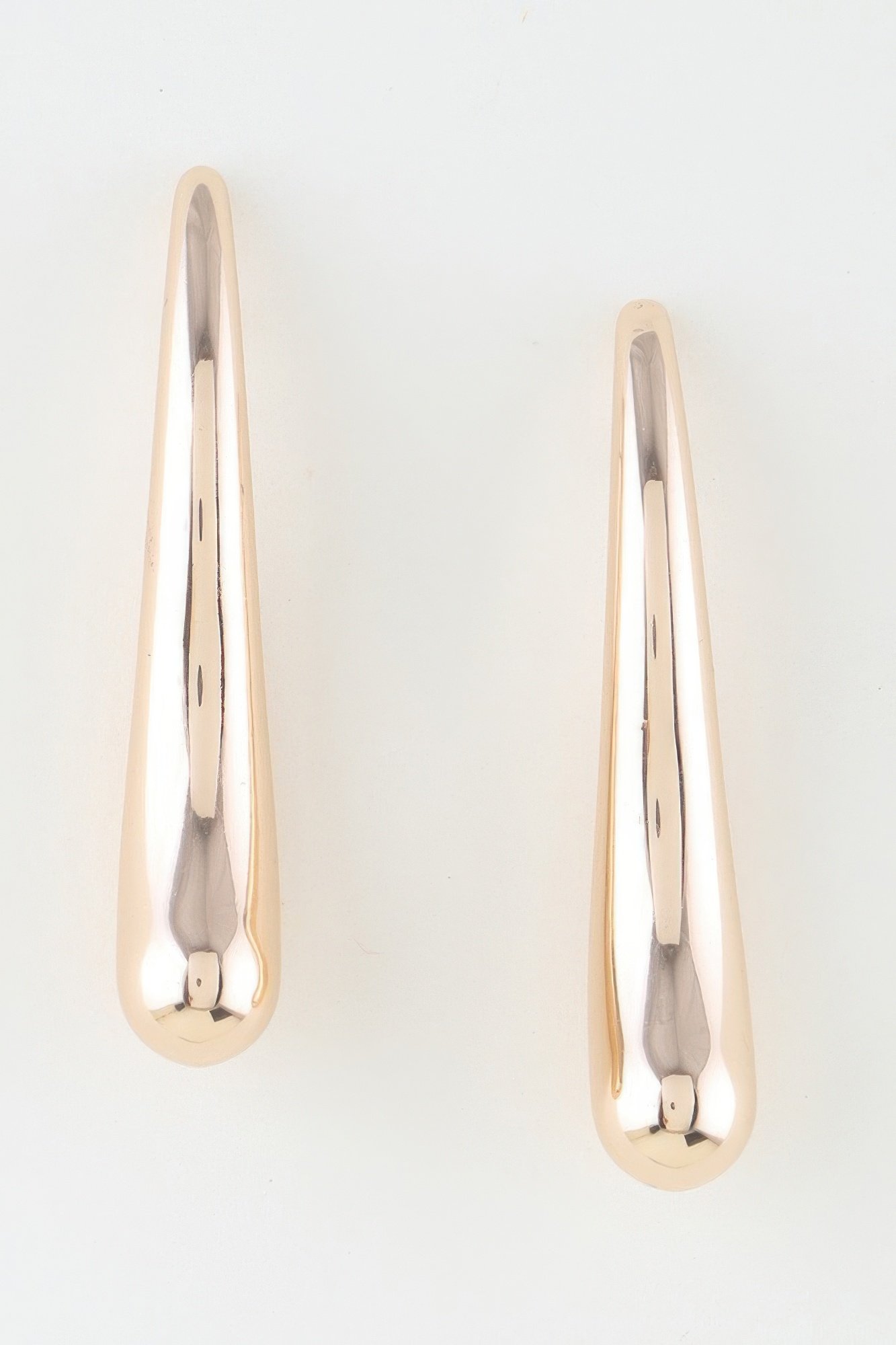 abstract wave teardrop earrings