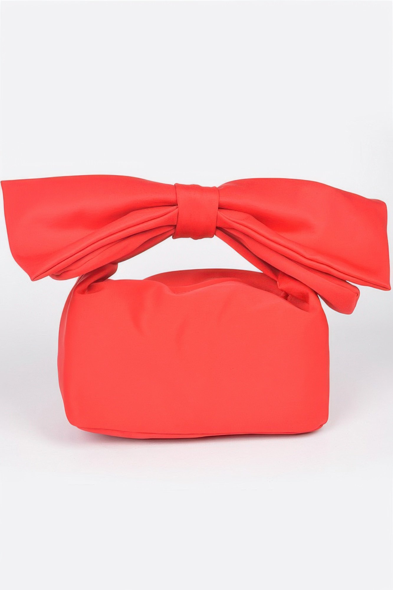 nylon bow handle women's clutch bag