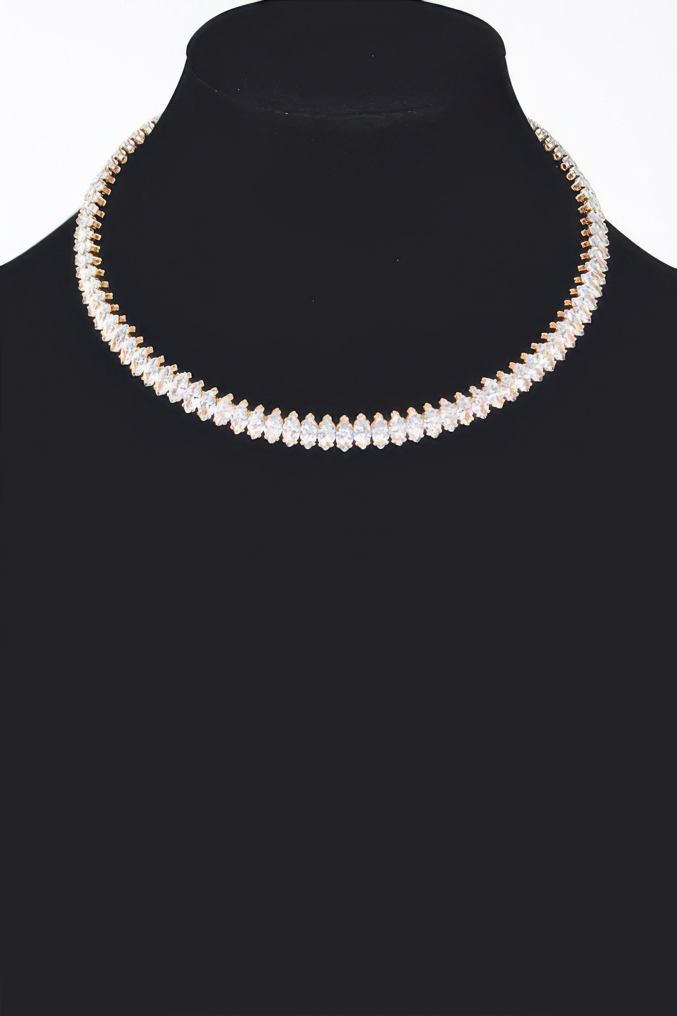 cubic zirconia choker necklace