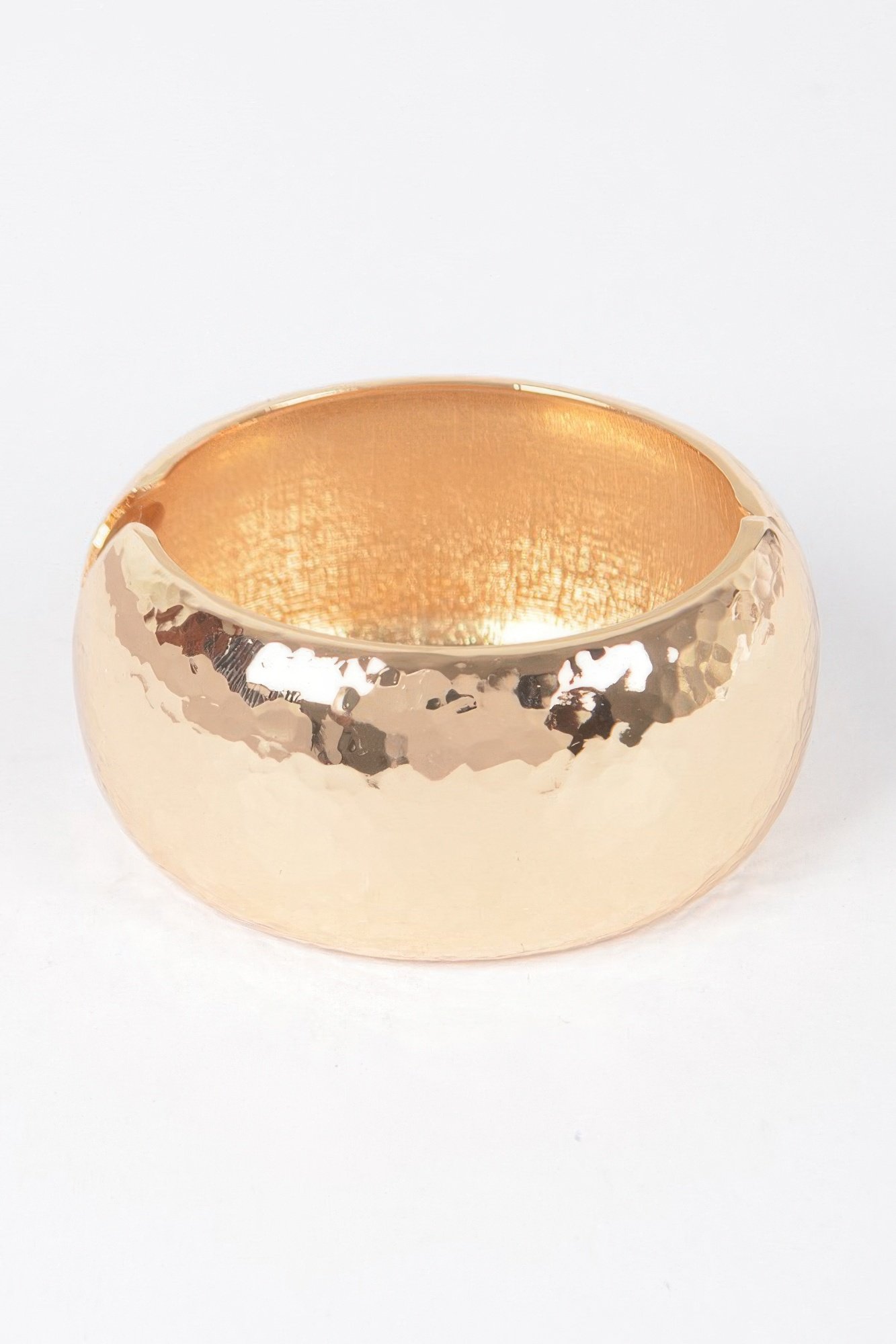 hammered metal bangle bracelet