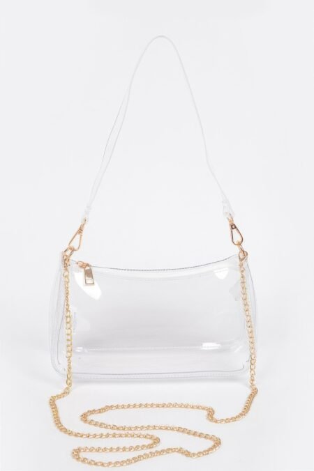 transparent shoulder bag