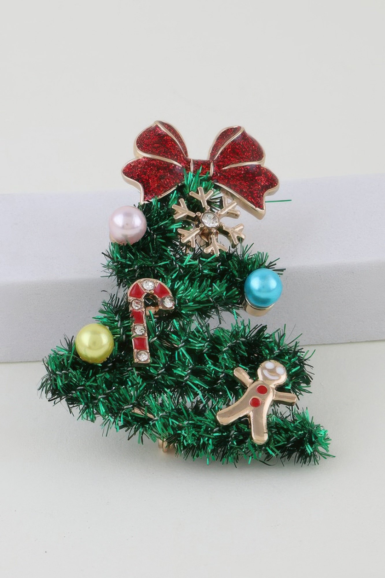 christmas tree brooch