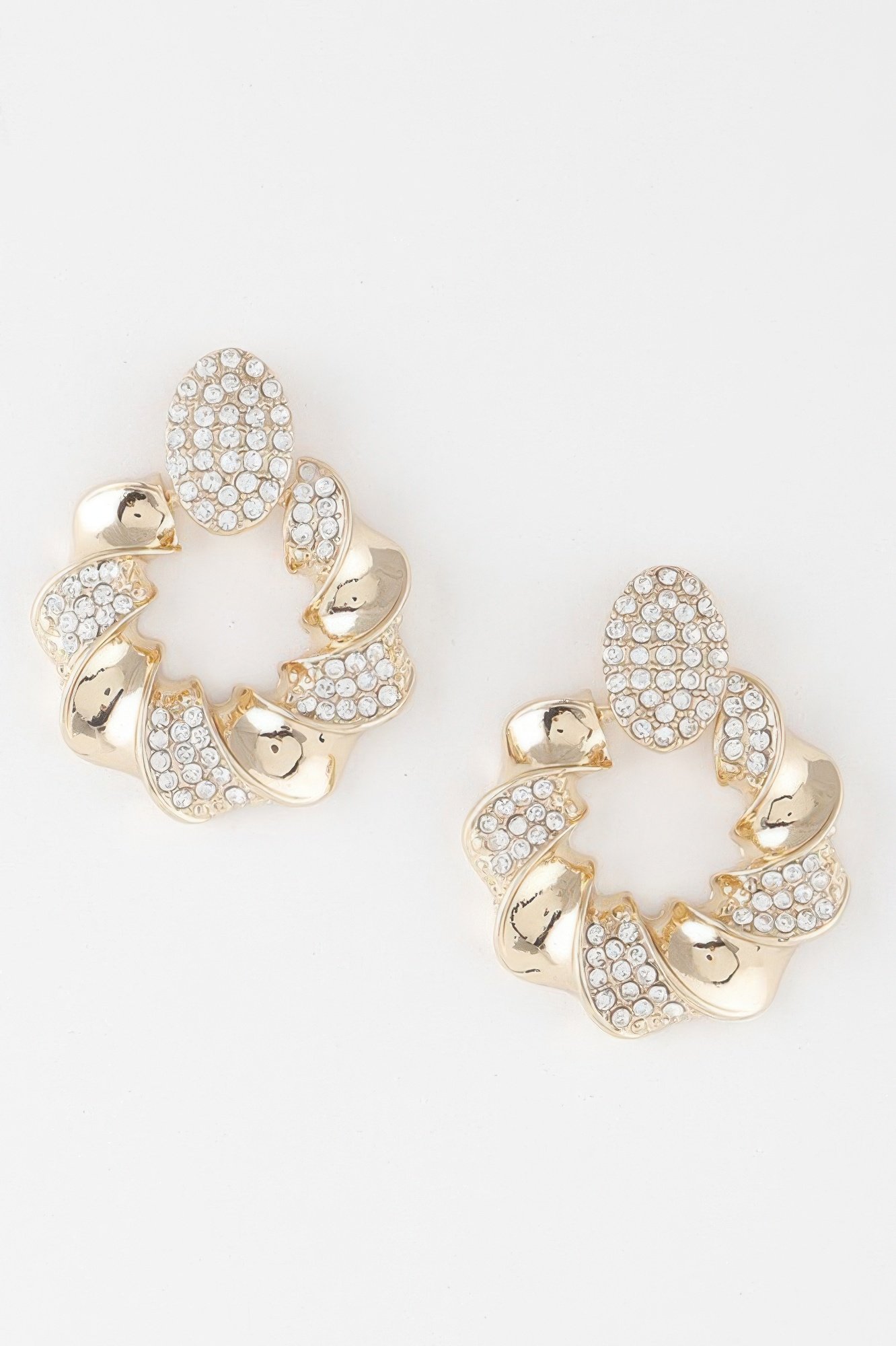 twisted jewel wreath earrings