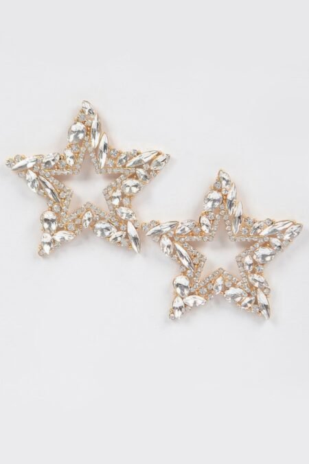 rhinestone star earrings