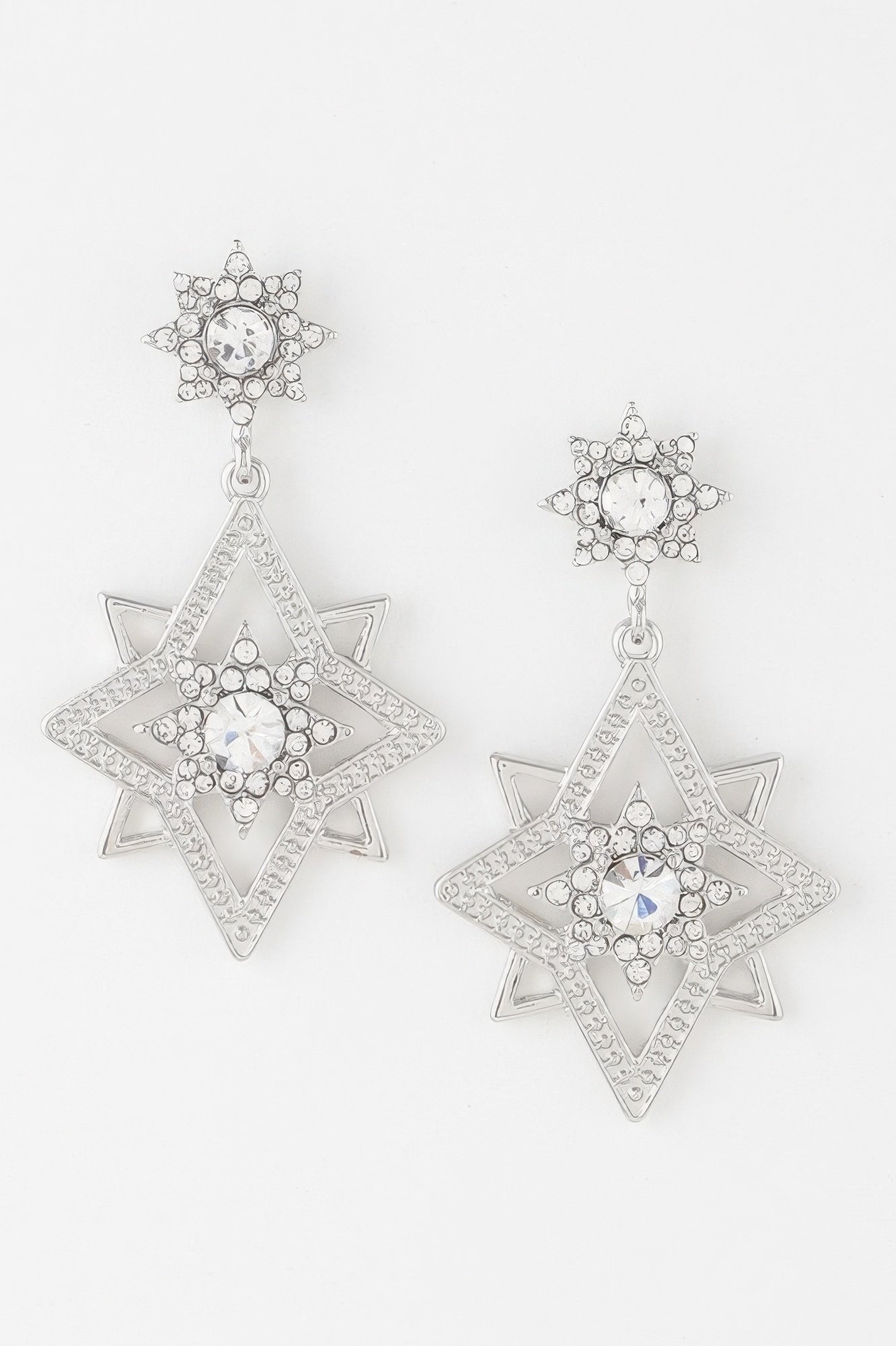 shining star dangle earrings