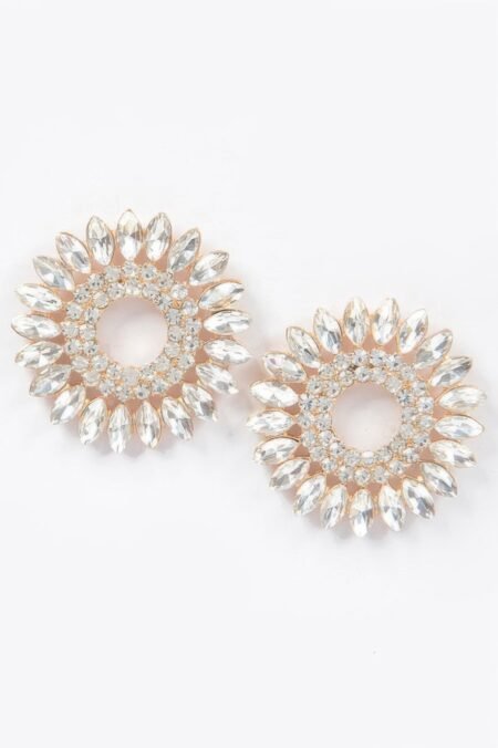 rhinestone stud earring