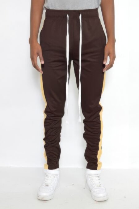slim fit single stripe track pant