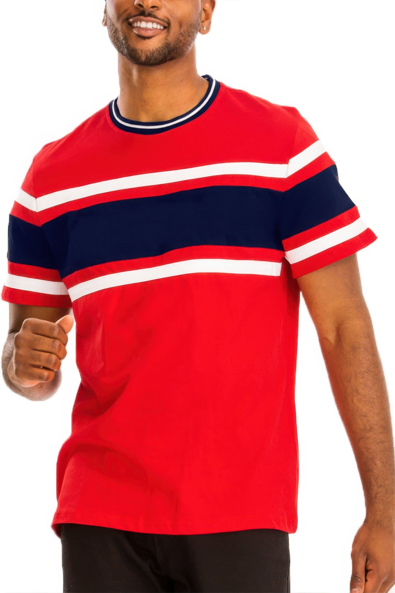 three stripe t shirt
