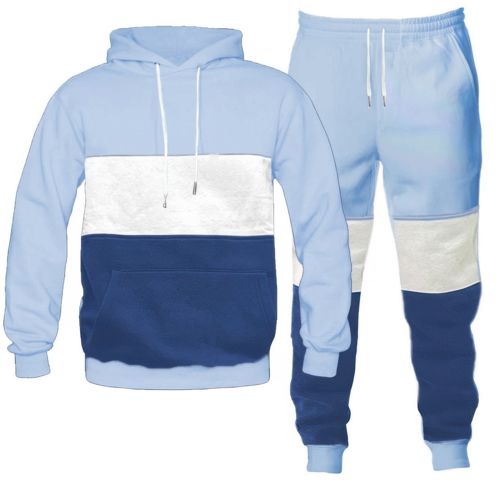 color block sweat set